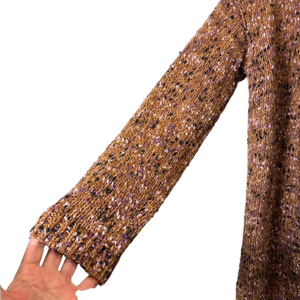 J. Jill Utopia Mixed-Textures Open Front Cardigan Sweater sz M - Picture 2 of 10